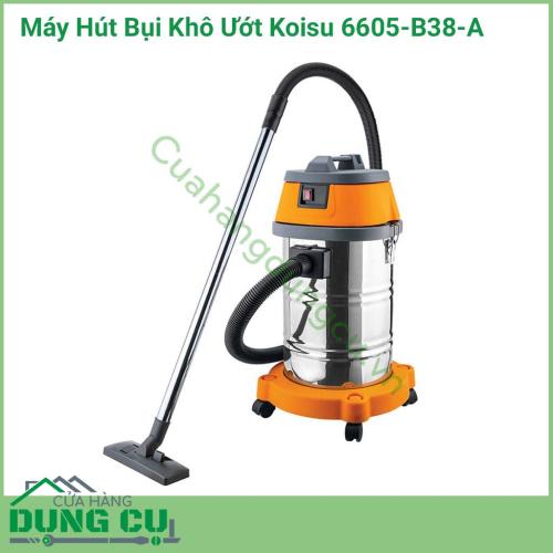 Máy Hút Bụi Khô Ướt Koisu 6605-B38-A là thiết bị làm sạch chuyên dùng để vệ sinh xe ô tô được nhanh chóng và không mất nhiều công sức.