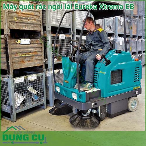 Máy quét rác ngồi lái hoạt động bằng ắc quy Eureka Xtrema EB là loại máy quét rác được kết hợp giữa công nghệ và ý tưởng để có thể làm sạch hoàn toàn các khu vực rộng, vận hành hoàn toàn thoải mái, nhanh chóng với mức chi phí thấp.