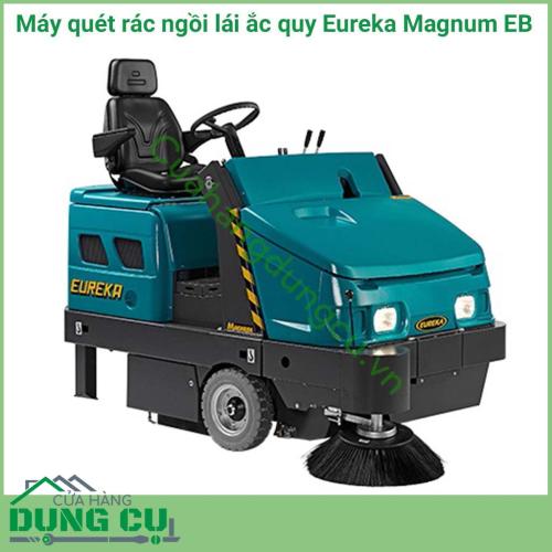 Máy quét rác ngồi lái hoạt động bằng ắc quy Eureka Magnum EB là một máy quét được trang bị hệ thống lọc cao cấp để kiểm soát hoàn toàn bụi bẩn ở các khu vệ sinh