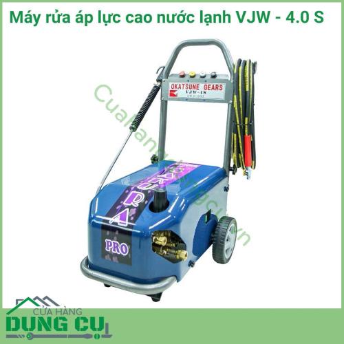 Máy rửa áp lực cao nước lạnh VJW - 4.0 S thiết kế nhỏ nhắn, chắc chắn cùng với những tính năng hiện đại đem lại hiệu quả  cao trong công việc. 