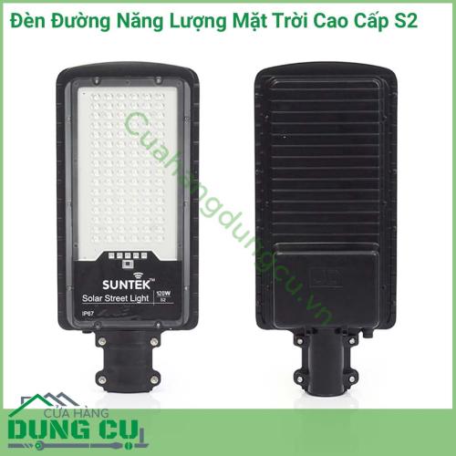 Đèn đường năng lượng mặt trời cao cấp S2 sử dụng chiếu sáng như đèn: đường, đèn cột, đèn sân vườn cho biệt thự,...Đèn tích hợp bộ cảm biến ánh sáng, tự động sáng đèn khi trời tối và tắt đèn khi trời sáng. 