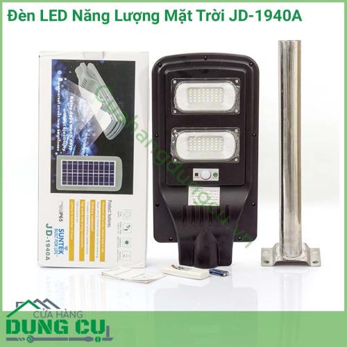 Đèn LED năng lượng mặt trời JD-1940A sử dụng chiếu sáng như đèn sân vườn cho đèn đường, đèn cột, biệt thự, khu vườn, ...Đèn tích hợp bộ cảm biến ánh sáng, tự động sáng đèn khi trời tối và tắt đèn khi trời sáng