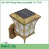 Đèn gắn tường năng lượng mặt trời GT01 chuyên dùng để lắp đặt và trang trí tại các vị trí ở sân vườn, lối đi , trang trí biệt thự, resot...