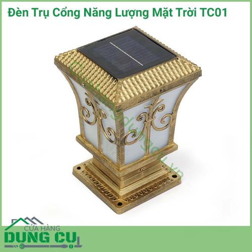 Đèn trụ cổng năng lượng mặt trời TC01 chuyên dùng để lắp đặt và trang trí tại các vị trí ở cổng, hàng rào xung quanh nhà, sân vườn, trang trí biệt thự,...là giải pháp chiếu sáng thông minh, tiết kiệm năng lượng, không thải thủy ngân ra môi trường.