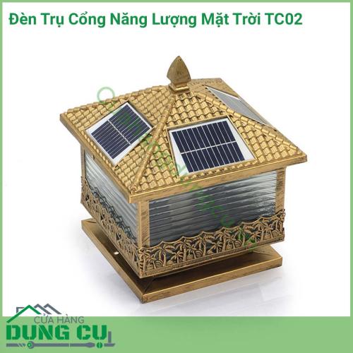 Đèn trụ cổng năng lượng mặt trời TC02 chuyên dùng để lắp đặt và trang trí tại các vị trí ở cổng, sân vườn, trang trí biệt thự, resot...là giải pháp chiếu sáng thông minh, tối ưu, tiết kiệm năng lượng, không thải thủy ngân ra môi trường.