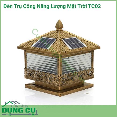 Đèn trụ cổng năng lượng mặt trời TC02 chuyên dùng để lắp đặt và trang trí tại các vị trí ở cổng, sân vườn, trang trí biệt thự, resot...là giải pháp chiếu sáng thông minh, tối ưu, tiết kiệm năng lượng, không thải thủy ngân ra môi trường.