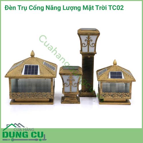 Đèn trụ cổng năng lượng mặt trời TC02 chuyên dùng để lắp đặt và trang trí tại các vị trí ở cổng, sân vườn, trang trí biệt thự, resot...là giải pháp chiếu sáng thông minh, tối ưu, tiết kiệm năng lượng, không thải thủy ngân ra môi trường.