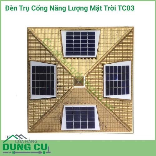 Đèn trụ cổng năng lượng mặt trời TC03 chuyên dùng để lắp đặt và trang trí tại các vị trí ở cổng, hàng rào xung quanh nhà, sân vườn, trang trí biệt thự, resot...giải pháp chiếu sáng thông minh, tiết kiệm năng lượng, không thải thủy ngân ra môi trường.