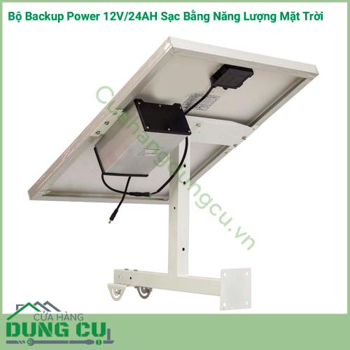 Bộ Backup Power 12V/24AH sạc bằng năng lượng mặt trời được ứng dụng ở các thiết điện, điện tử sử dụng dụng nguồn 12V như Camra, máy bơm nước, đèn chiếu sáng,…