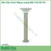 Đèn sân vườn năng lượng mặt trời GD-09 vừa là thiết bị chiếu sáng, vừa là vật dụng trang trí cho sân vườn. Đèn sân vườn GD-09 thiết kế đơn giản, dễ dàng lắp đặt phù hợp cho sân vườn biệt thự, resort, khách sạn, công viên...