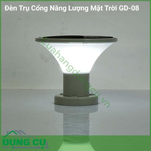 Đèn trụ cổng năng lượng mặt trời GD-08 chuyên dùng để lắp đặt và trang trí tại các vị trí ở cổng, sân vườn, trang trí biệt thự, resot...là giải pháp chiếu sáng thông minh, tối ưu, tiết kiệm năng lượng, không thải thủy ngân ra môi trường.