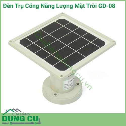 Đèn trụ cổng năng lượng mặt trời GD-08 chuyên dùng để lắp đặt và trang trí tại các vị trí ở cổng, sân vườn, trang trí biệt thự, resot...là giải pháp chiếu sáng thông minh, tối ưu, tiết kiệm năng lượng, không thải thủy ngân ra môi trường.