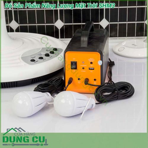 Trong những ngày nóng bức lại bị mất điện hay những nơi không thể kéo nguồn điện sẽ gây cho bạn, thành viên trong gia đình sự khó chịu, nhưng khi sở hữu bộ sản phẩm năng lượng mặt trời SHM3 thì việc có điện hay không có điện sẽ không thành vấn đề.