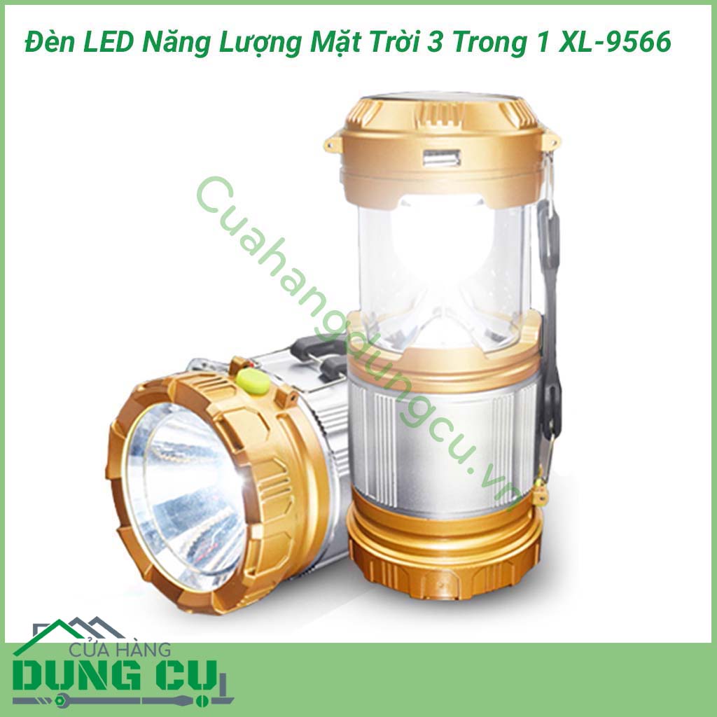 Đèn LED năng lượng mặt trời 3 trong 1 XL-9566