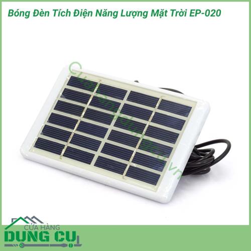 Bóng đèn tích điện năng lượng mặt trời EP-020 có kiểu dáng thời trang, thiết kế hiện đại. Đây sẽ là sản phẩm thiết yếu đối với mỗi gia đình, doanh nghiệp nhất là những nơi hay mất điện hoặc nhưng vị trí không thể hoặc khó để kéo nguồn điện.