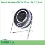 Đèn LED năng lượng mặt trời 2 trong 1 RY-T912 (Đen)