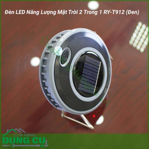 Đèn LED năng lượng mặt trời 2 trong 1 RY-T912 là một vật dụng đa chức năng vừa là dùng làm nguồn sáng thay thế cho gia đình khi mất điện, đặc biệt có tính năng PIN sạc dự phòng(sạc cho điện thoại, máy tính bảng,…). 