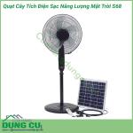 Quạt cây tích điện S68 sạc năng lượng mặt trời