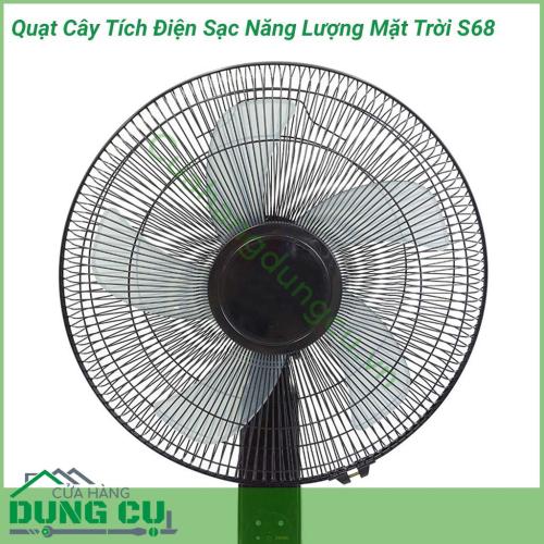 Quạt cây tích điện S68 sạc năng lượng mặt trời là một dụng cụ hữu ích mà bạn nên có để chuẩn bị cho những ngày nóng bức và bị mất điện đột xuất hoặc những nơi không có nguồn điện.