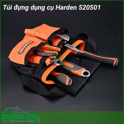 Túi đựng dụng cụ Harden 520501 dành cho thợ với thiết kế gọn gàng và khoa học, giúp bạn chứa đựng được nhiều dụng cụ đồ nghề nhất, đảm bảo sự đầy đủ khi sửa chữa.