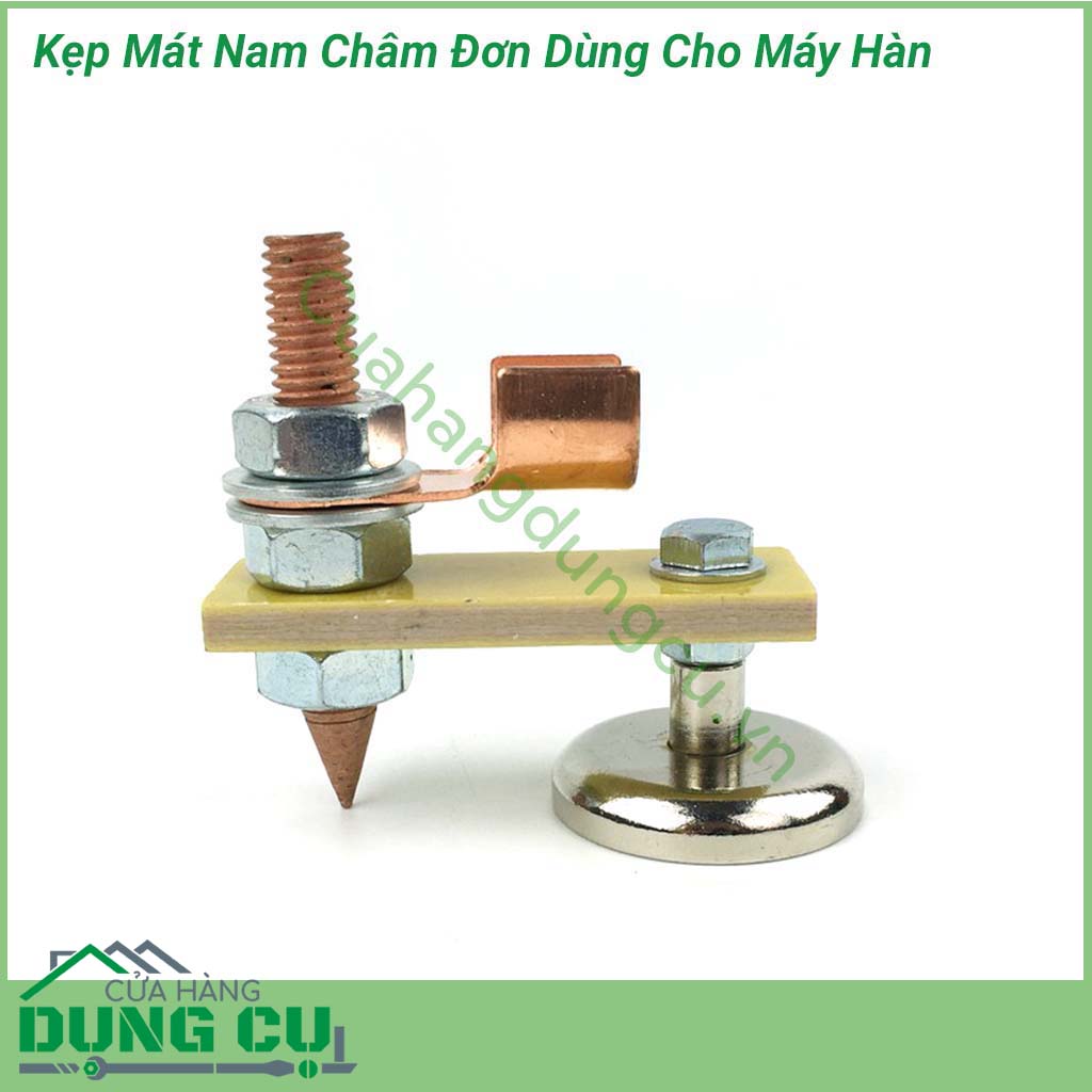 Kẹp mát nam châm đơn lực hút mạnh dùng cho máy hàn