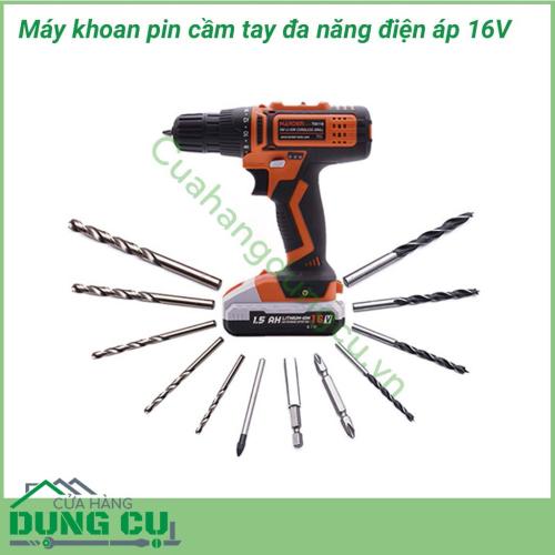 Máy khoan pin cầm tay đa năng Harden điện áp 16V được sản xuất trên công nghệ hiện đại Châu Âu có công suất mạnh mẽ, làm việc hiệu quả, có thể khoan trên nhiều bề mặt, chất liệu, chắc chắn sẽ làm bạn hài lòng. 