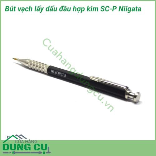 Dụng cụ lấy dấu đầu hợp kim SC-P Niigata Nhật Bản là 1 công cụ rất tiện dụng và phổ biến trong công việc sản xuất các đồ dùng bằng gỗ, nhôm, sắt, inox... Công dụng cảu dụng cụ lấy dấu là giúp người thợ lấy được dấu tâm đúng theo ý để khoan chính xác hơn.