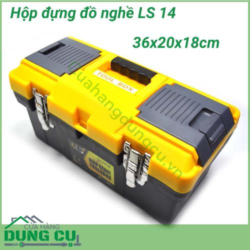 Hộp đựng đồ nghề, dụng cụ sửa chữa đa năng LS 14 có kích thước nhỏ gọn nên có thể sắp xếp gọn gàng, ngăn nắp trong gia đình.