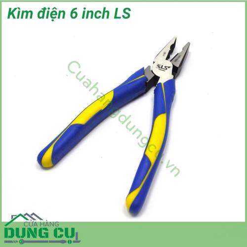 Kìm điện 6 inch LS là dụng cụ sửa chữa điện chuyên dành cho các bác thợ điện với sự sắc bén và độ bền cao. Kìm được làm từ hợp kim cao cấp với độ bền bỉ cao, có khả năng hoạt động trong môi trường bất lợi, không bị gỉ.