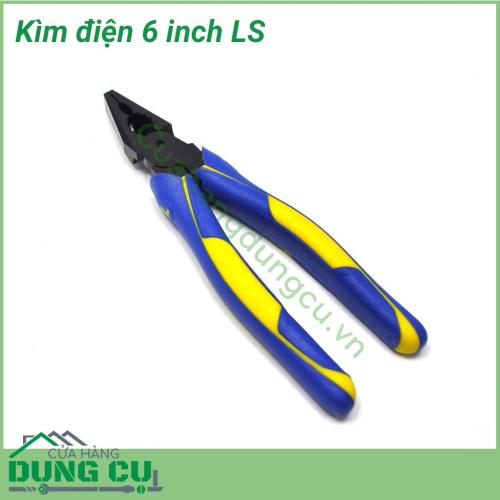 Kìm điện 6 inch LS là dụng cụ sửa chữa điện chuyên dành cho các bác thợ điện với sự sắc bén và độ bền cao. Kìm được làm từ hợp kim cao cấp với độ bền bỉ cao, có khả năng hoạt động trong môi trường bất lợi, không bị gỉ.