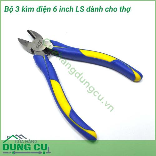 Bộ 3 kìm 6 inch LS dành cho thợ điện là dụng cụ sửa chữa điện chuyên dành cho các bác thợ điện với sự sắc bén và độ bền cao. Kìm được làm từ hợp kim cao cấp với độ bền bỉ cao, có khả năng hoạt động trong môi trường bất lợi, không bị gỉ.