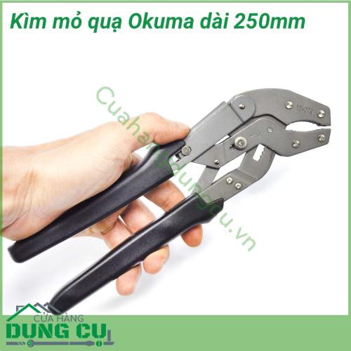 Kìm mỏ quạ Okuma dài 250mm là công cụ hữu dụng và quen thuộc của mỗi gia đình để sửa chữa nước. Một chiếc kìm mỏ quạ tốt là có răng kìm sắc, khả năng bám tốt để dễ dàng vặn hoặc thao tác