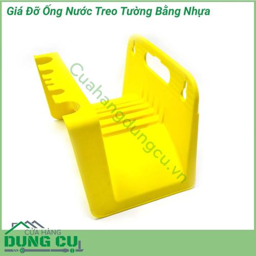 Giá đỡ ống nước treo tường bằng nhựa rất hữu ích cho gia đình dùng cuốn dây rửa xe, dây dọn rửa nhà vệ sinh, dây tưới vườn,....ống tưới luôn gọn gàng, cố định.