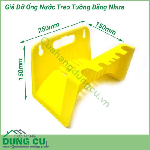 Giá đỡ ống nước treo tường bằng nhựa rất hữu ích cho gia đình dùng cuốn dây rửa xe, dây dọn rửa nhà vệ sinh, dây tưới vườn,....ống tưới luôn gọn gàng, cố định.