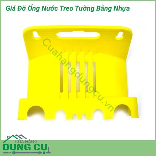 Giá đỡ ống nước treo tường bằng nhựa rất hữu ích cho gia đình dùng cuốn dây rửa xe, dây dọn rửa nhà vệ sinh, dây tưới vườn,....ống tưới luôn gọn gàng, cố định.