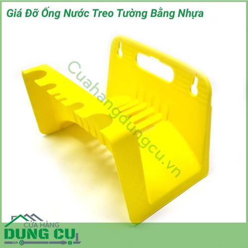 Giá đỡ ống nước treo tường bằng nhựa rất hữu ích cho gia đình dùng cuốn dây rửa xe, dây dọn rửa nhà vệ sinh, dây tưới vườn,....ống tưới luôn gọn gàng, cố định.