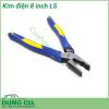 Kìm điện 8 inch LS là dụng cụ sửa chữa điện chuyên dành cho các bác thợ điện với sự sắc bén và độ bền cao giúp thao tác dễ dàng, hiệu quả.