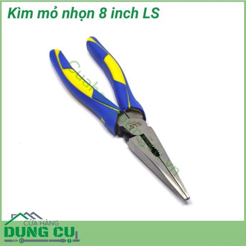 Kìm mỏ nhọn 8 inch LS thiết kế nhỏ gọn, dễ dàng thao tác. Lưỡi cắt sắc bén và bền. Tay cầm của kìm làm bằng nhựa cao cấp, chống trơn trượt.