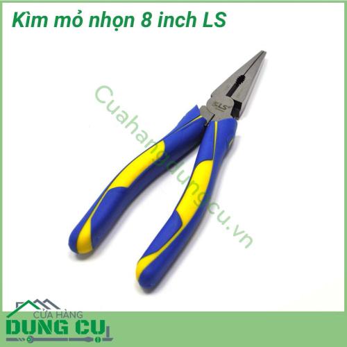 Kìm mỏ nhọn 8 inch LS thiết kế nhỏ gọn, dễ dàng thao tác. Lưỡi cắt sắc bén và bền. Tay cầm của kìm làm bằng nhựa cao cấp, chống trơn trượt.