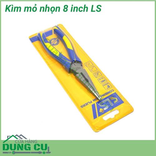 Kìm mỏ nhọn 8 inch LS thiết kế nhỏ gọn, dễ dàng thao tác. Lưỡi cắt sắc bén và bền. Tay cầm của kìm làm bằng nhựa cao cấp, chống trơn trượt.