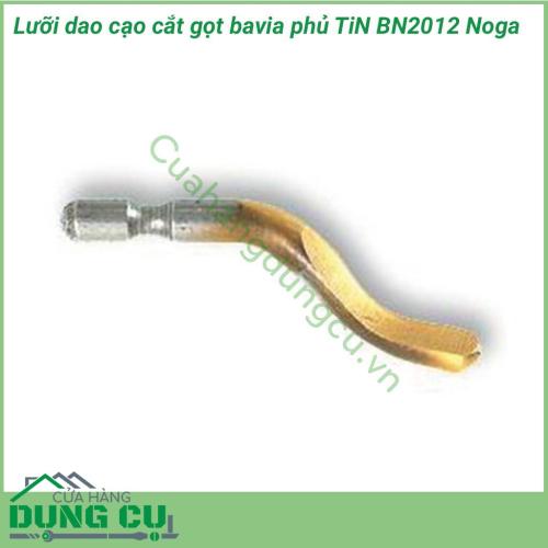 Dao gọt bavia Noga BN2012 phủ TiN có độ bền cao, độ cứng đạt 62-64 HRC với lưỡi cắt vô cùng sắc bén. Đây là dụng cụ cầm tay hữu ích có khả năng cắt, gọt, cạo trên nhiều bề mặt khác nhau như: nhôm, sắt, thép, kim loại mỏng,…