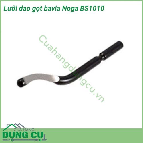 Lưỡi dao gọt bavia Noga BS1010 có độ bền cao, độ cứng đạt 62-65 HRC với lưỡi cắt vô cùng sắc bén. Đây là dụng cụ cầm tay hữu ích có khả năng cắt, gọt, cạo trên nhiều bề mặt khác nhau như: nhôm, sắt, thép, kim loại mỏng,…