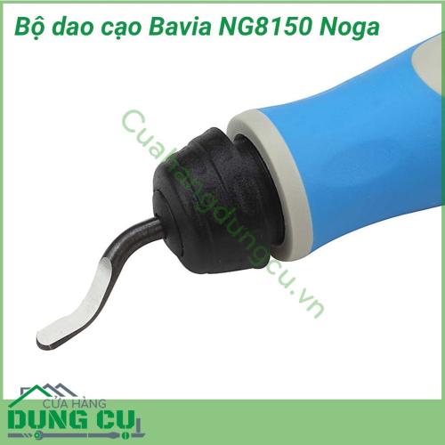 Bộ dao cạo bavia NG8150 Noga có khả năng quay 360 độ cho phép gọt linh hoạt trên các loại góc cạnh. NG8150 được sản xuất siêu bền để gọt bavia trên các sản phẩm kim loại, thép, nhôm và nhựa.