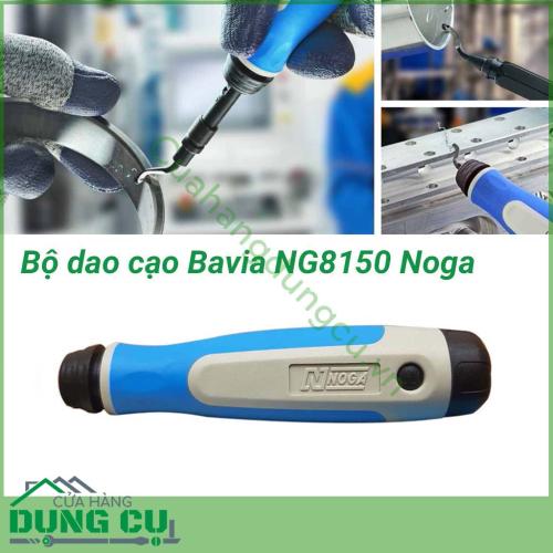 Bộ dao cạo bavia NG8150 Noga có khả năng quay 360 độ cho phép gọt linh hoạt trên các loại góc cạnh. NG8150 được sản xuất siêu bền để gọt bavia trên các sản phẩm kim loại, thép, nhôm và nhựa.