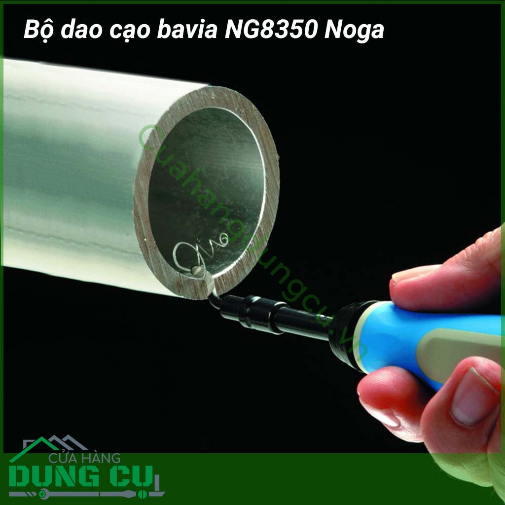 Bộ dao cạo bavia NG8350 Noga dùng để gọt bavia (ba vớ) thép, nhôm, nhựa,...