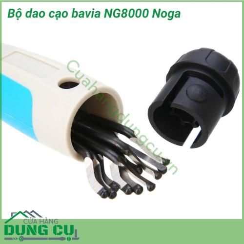 Bộ dao cạo bavia NG8000 Noga có khả năng quay 360 độ cho phép gọt linh hoạt trên các loại góc cạnh. NG8000 được sản xuất siêu bền để gọt bavia trên các sản phẩm kim loại, thép, nhôm và nhựa.