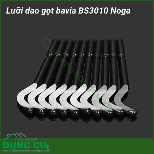 Lưỡi dao gọt bavia BS3010 Noga thích hợp cho việc cạo bavia ở trong hoặc ngoài, phù hợp với vật liệu thép, nhôm, nhựa,...