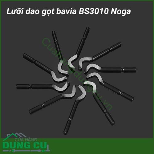 Lưỡi dao gọt bavia BS3010 Noga thích hợp cho việc cạo bavia ở trong hoặc ngoài, phù hợp với vật liệu thép, nhôm, nhựa,...