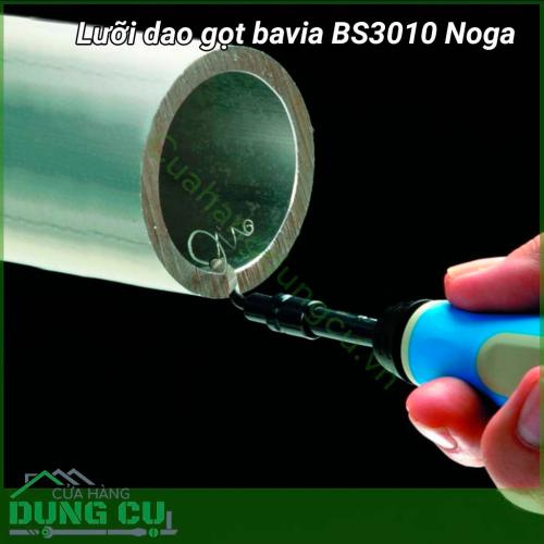 Lưỡi dao gọt bavia BS3010 Noga thích hợp cho việc cạo bavia ở trong hoặc ngoài, phù hợp với vật liệu thép, nhôm, nhựa,...