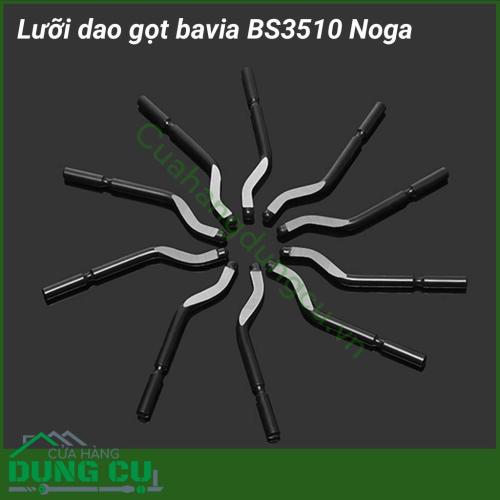 Lưỡi dao gọt bavia BS3510 Noga thích hợp cho việc cạo bavia cạnh thẳng, phù hợp với mọi vật liệu: thép, nhôm, nhựa...